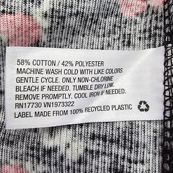 Floral Long Sleeve Cropped Top | Wild Fable | Medium - Picture 9 of 12